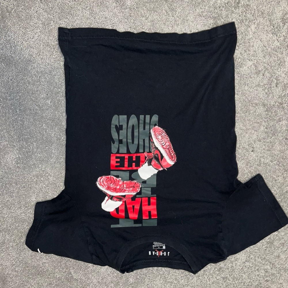 Jordan Black T-Shirt with Design